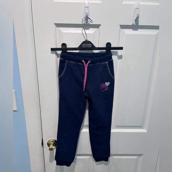 Girls 2 Piece Pants and Jacket Blue navy Size 6 - Picture 4 of 5